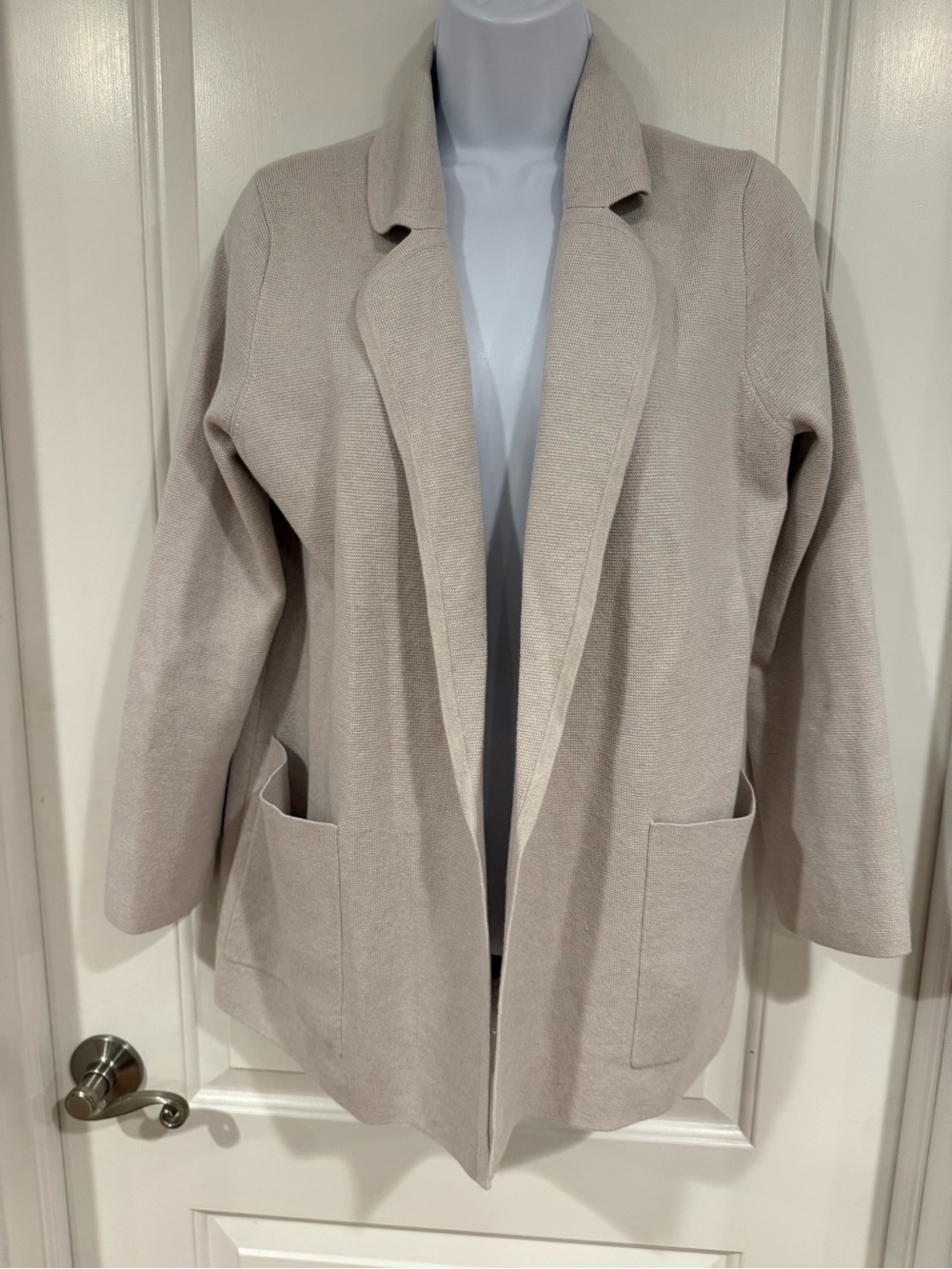 J.Crew Sophie Open-Front Sweater-Blazer in oatmeal